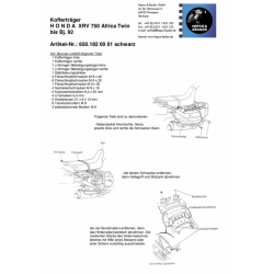Africa Twin XRV 750 1990-1992 ✓ Supports de valises Hepco-Becker