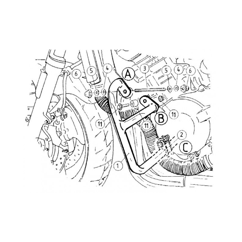 CB 900 Hornet 2002-2005 ✓ Pare carters Hepco-Becker