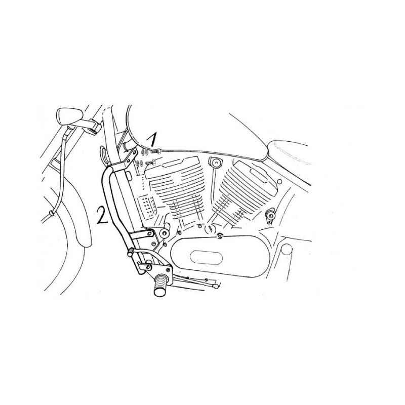 VN 800 1995-2000 ✓ Pare carters Hepco-Becker