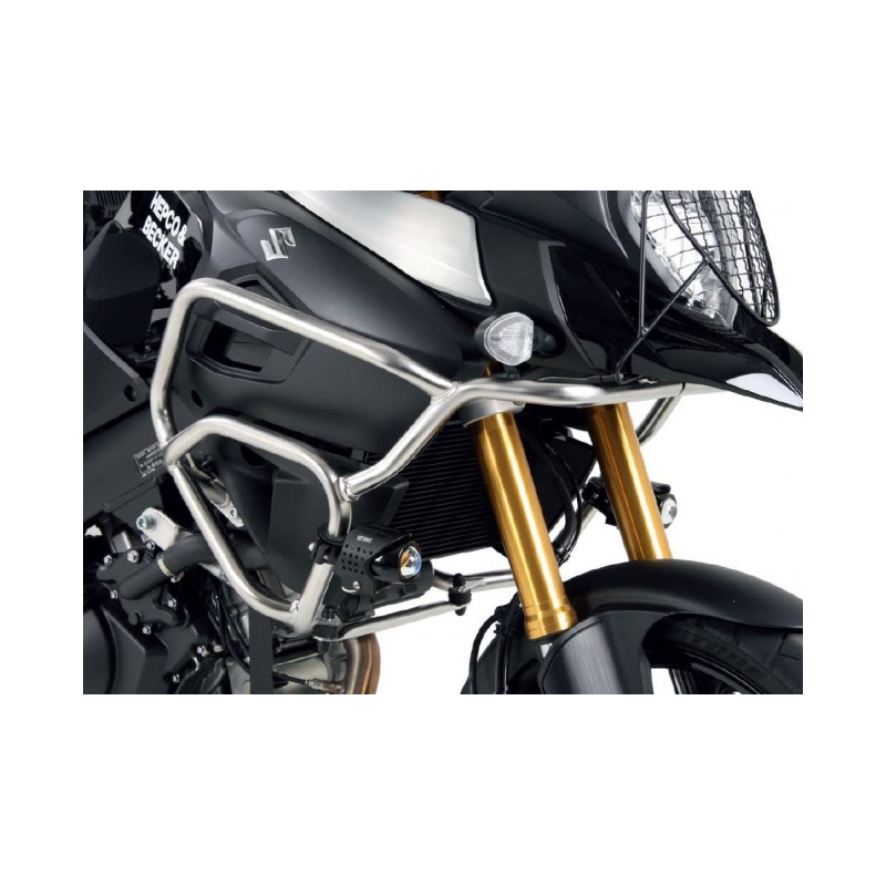 V-Strom 1000 ABS après 2014 ✓ Protections de réservoir Inox Hepco-Becker