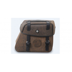 Bagagerie Hepco-Becker / Krauser ✓ Sacoches Cuir Rugged Brown Cutout HEPCO-BECKER - La paire