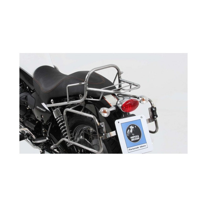 Nevada 750 Anniversario 2010-2011 ✓ Support de top case tubulaire Hepco-Becker