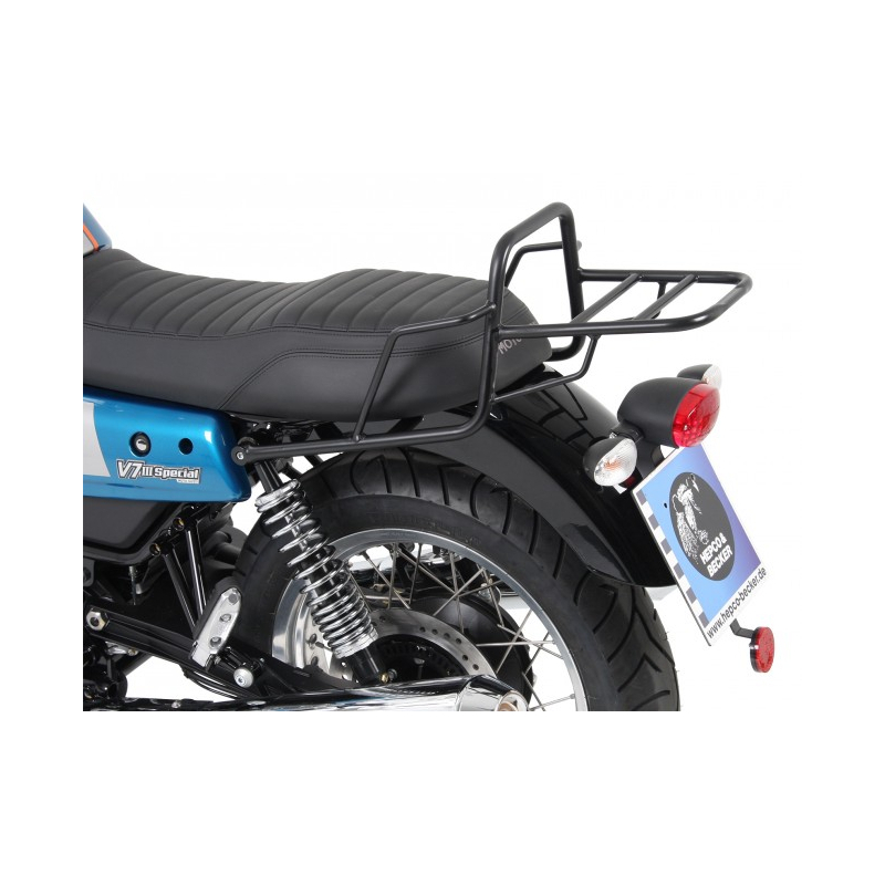 V7 III à partir de 2017 ✓ Support de top case tubulaire noir Hepco-Becker