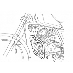 GN 125 à partir de 1991 ✓ Pare-carters Hepco-Becker