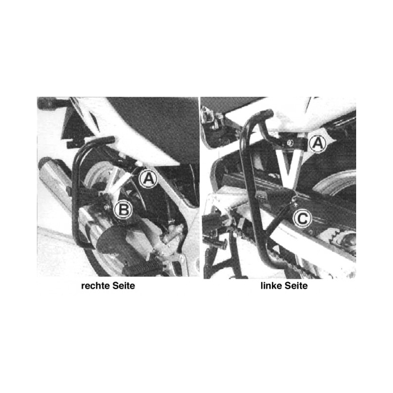 GS 500 E 2001-2008 ✓ Protection arrière Moto Ecole GS 500 E 01-08