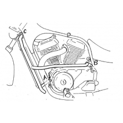 VS 750 Intruder 1986-1991 ✓ Pare carters Hepco-Becker