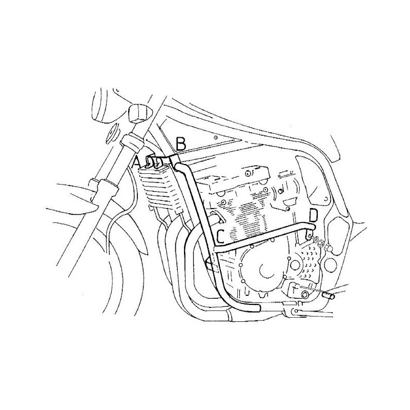 GSF 600 S/N Bandit 1996-1999 ✓ Pare carters Hepco-Becker