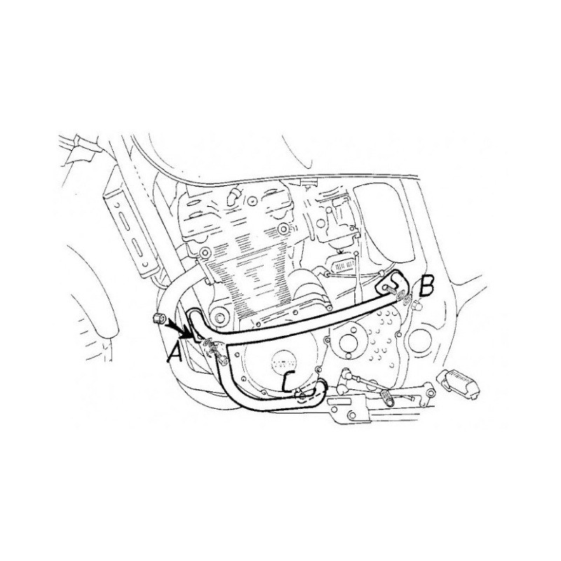 GSF 600 S Bandit 2000-2004 ✓ Pare-carters Hepco-Becker