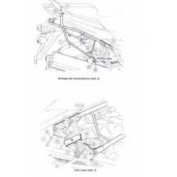 SV 650 / S 2003-2006 ✓ Supports de valises Hepco-Becker