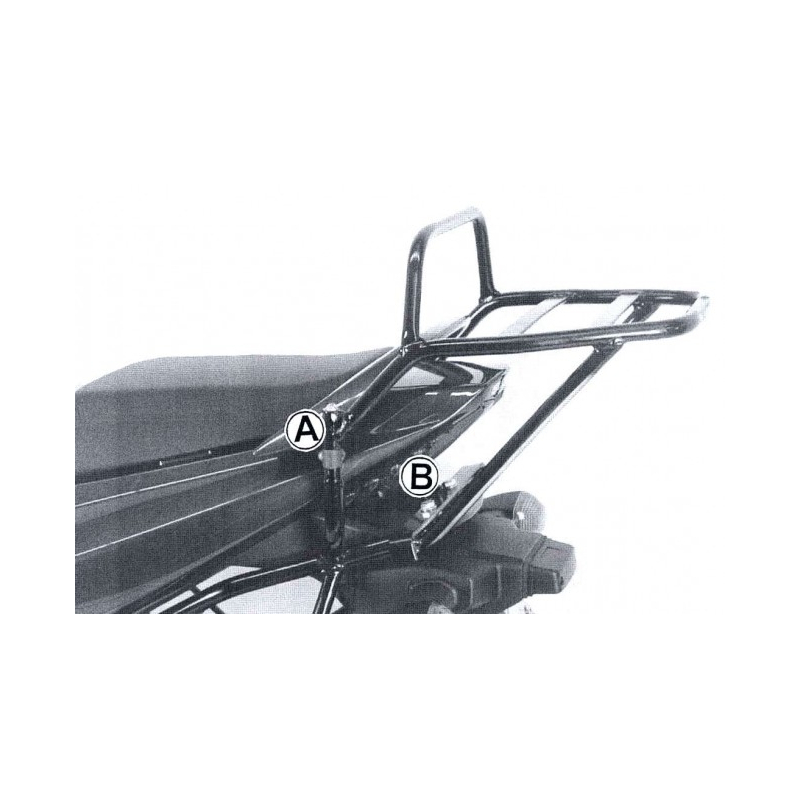 SV 650 / S 2003-2006 ✓ Support de top case tubulaire Hepco-Becker