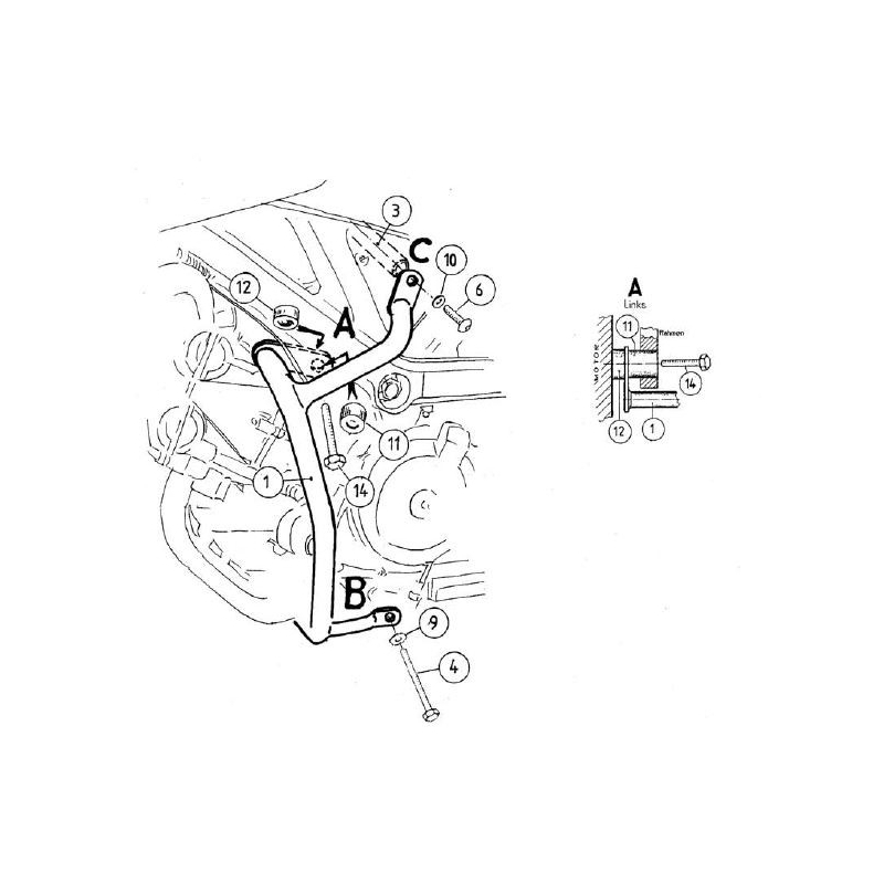SV 650 / S 2003-2006 ✓ Pare carters Hepco-Becker