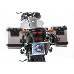 V-Strom 650 ABS (L2) / XT 2012-2016 ✓ Ensemble supports + valises Xplorer Cutout Set - Alu