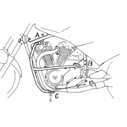 VX 800 1990-1997 ✓ Pare carters Hepco-Becker