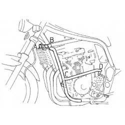 GSF 1200 S/N Bandit 1996-2000 ✓ Pare carters Hepco-Becker Noir