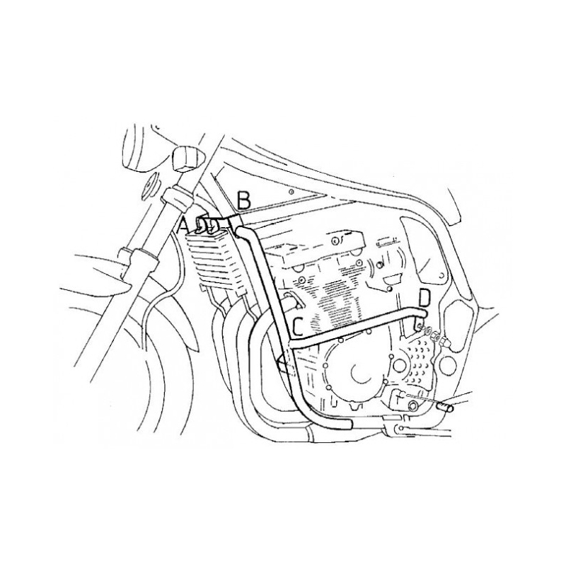 GSF 1200 S/N Bandit 1996-2000 ✓ Pare carters Hepco-Becker Noir