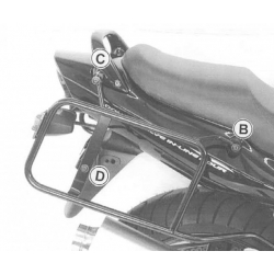 GSF 1200 S Bandit 2001-2005 ✓ Supports de valises Hepco-Becker