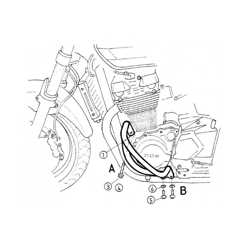 GSX 1400 2005-2006 ✓ Pare carters Hepco-Becker