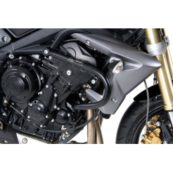 Street Triple 675 / R 2007-2012 ✓ Pare carters Noir Hepco-Becker