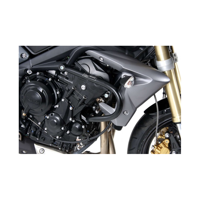 Street Triple 675 / R 2007-2012 ✓ Pare carters Noir Hepco-Becker