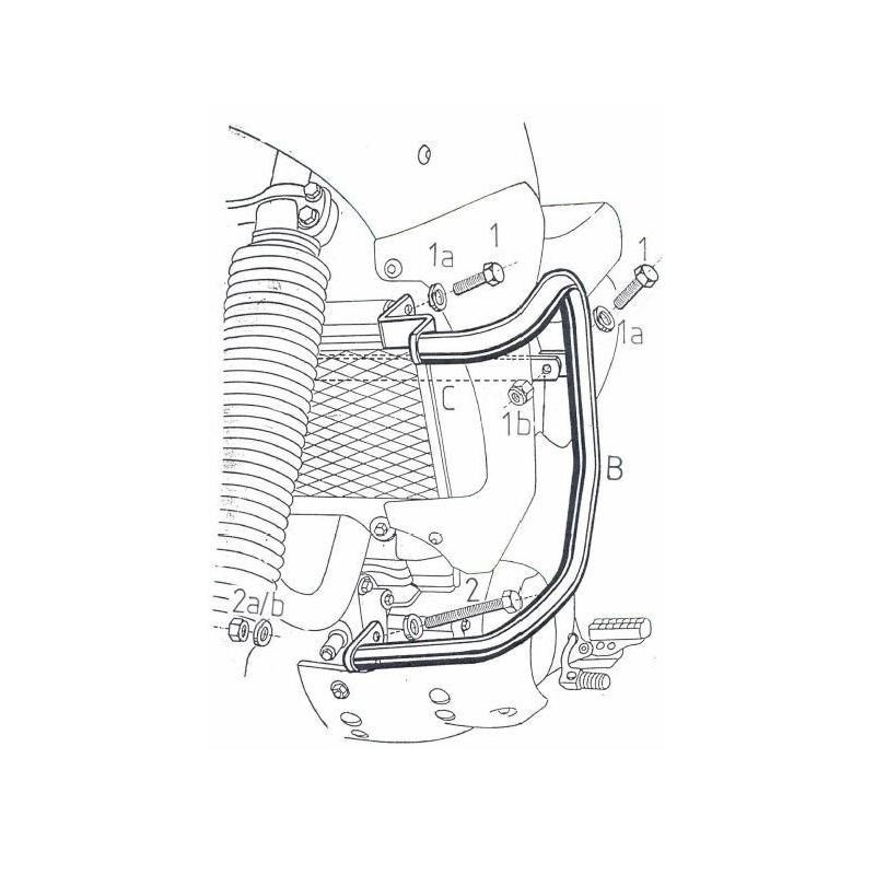XTZ 660 Ténéré 1991-1993 ✓ Pare carters Hepco-Becker