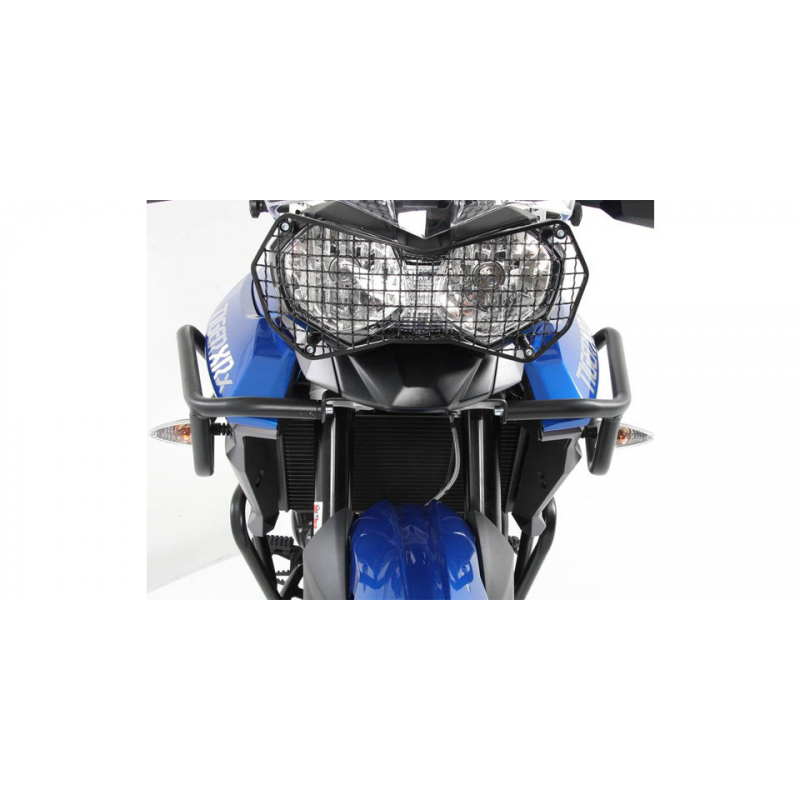 Tiger 800 XR / XRX / XRT 2015-2017 ✓ Grille de protection de phare Hepco-Becker Noir