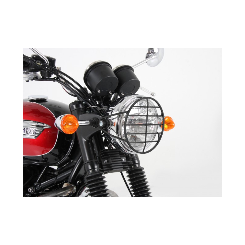 Bonneville T 100 / SE 865 à partir de 2002-2016 ✓ Grille de protection de phare Hepco-Becker Noir