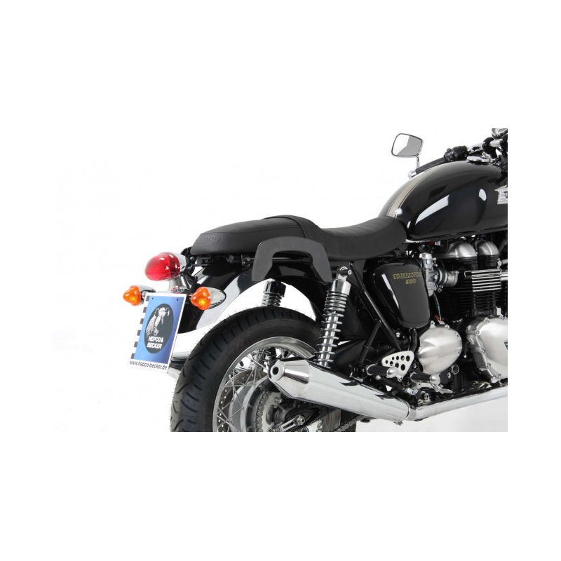 Thruxton 900 jusqu'à 2015 ✓ Supports de sacoches type C-Bow Hepco-Becker