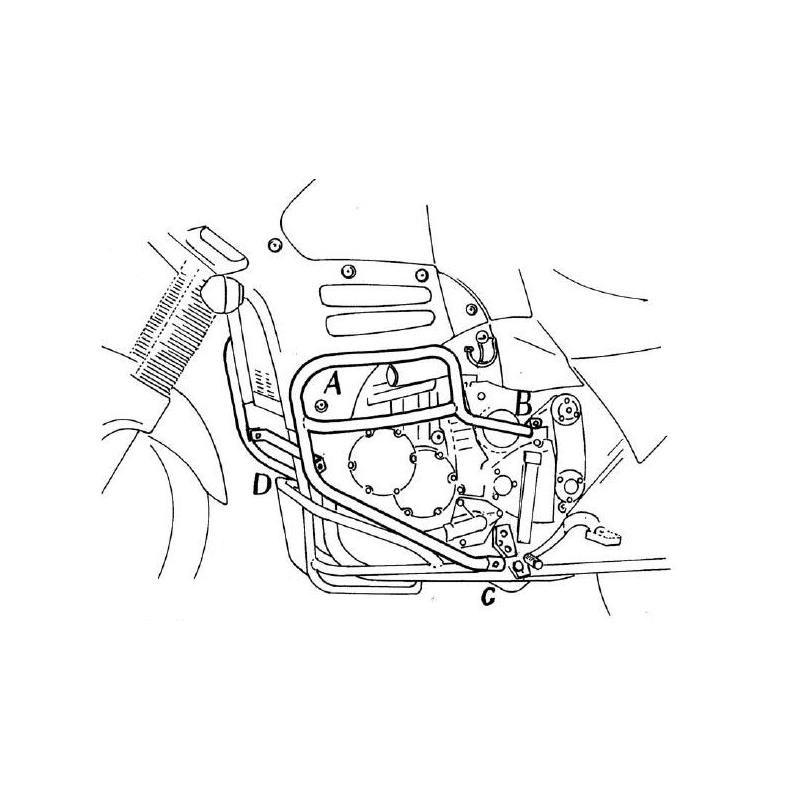 Tiger 900 1993-1998 ✓ Pare-carters Hepco-Becker