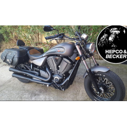 BordWalk 1700 à partir de 2013 ✓ Supports de sacoches type C-Bow Hepco Becker Noir