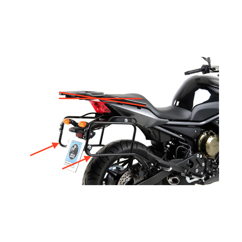 XJ 6 S Diversion à partir de 2013 ✓ Supports de valises Hepco-Becker Lock-it