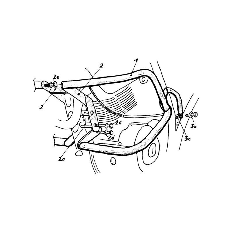 XT 600 Z Ténéré 1988-1990 ✓ Pare carters Hepco-Becker