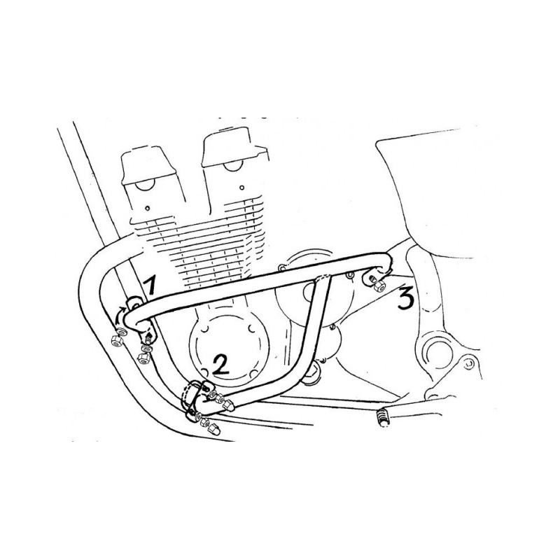 CB 750 F sevenfifty 1992-2003 ✓ Pare carters Hepco-Becker