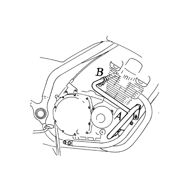 XJ 900 S Diversion 1994-2003 ✓ Pare carters Hepco-Becker