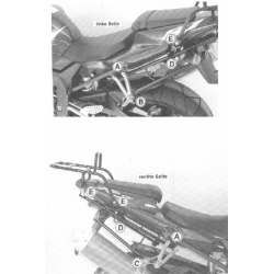 YZF-R1 2002-2008 ✓ Support de top case tubulaire Hepco-Becker