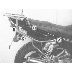 XJR 1300 2004-2006  ✓ Support de top case tubulaire noir Hepco-Becker
