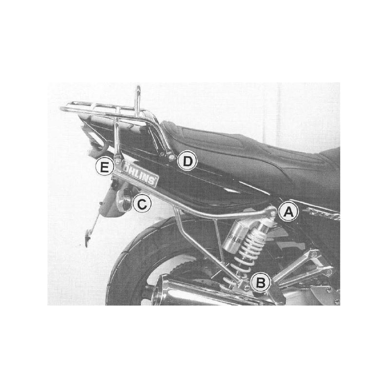 XJR 1300 2004-2006  ✓ Support de top case tubulaire noir Hepco-Becker