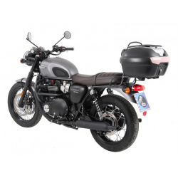 Bonneville T 120 / Black à partir de 2016 ✓ Support de top case tubulaire chrome Hepco-Becker