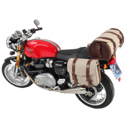 Thruxton 1200 / R à partir de 2016 ✓ Supports de sacoches type C-Bow Hepco-Becker Noir
