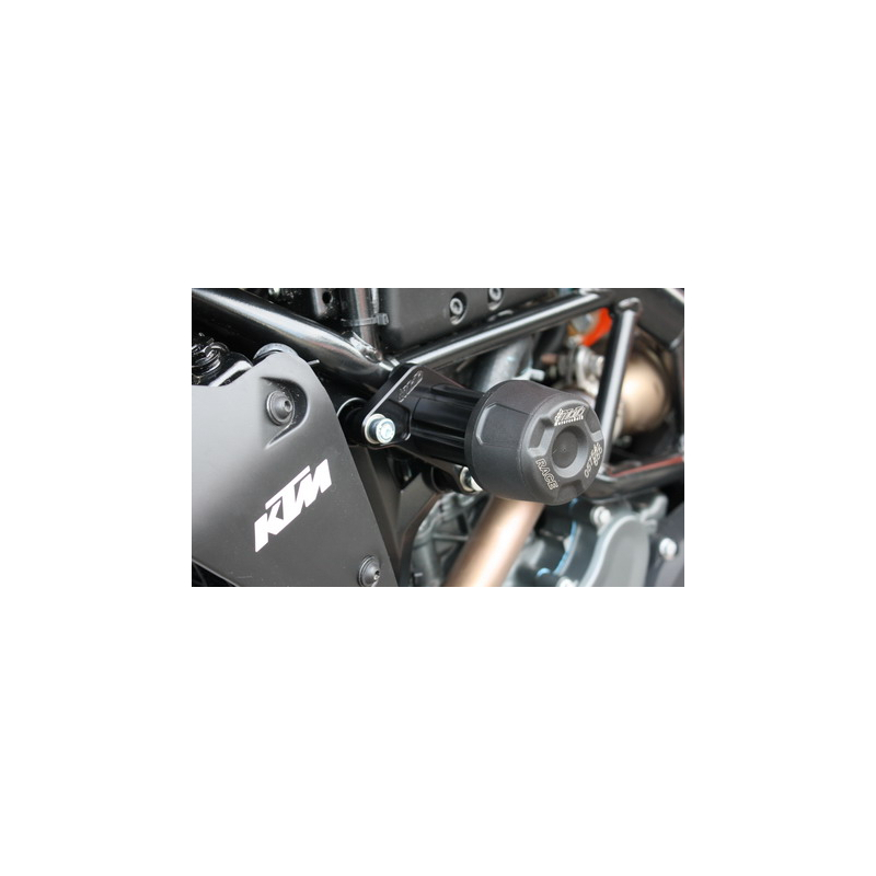 125 Duke à partir de 2017 ✓ Roulettes de protection - Support Noir