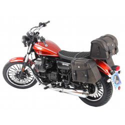 V9 Roamer from 2016 ✓ Support de top case tubulaire chromé Selle longue (2017-) Hepco-Becker